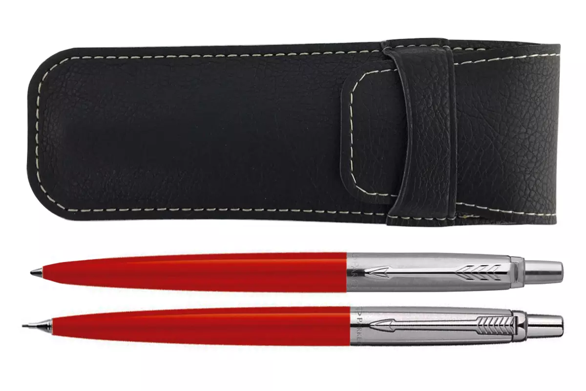 Parker Jotter Special Red Balpen + Vulpotlood + Penetui Set